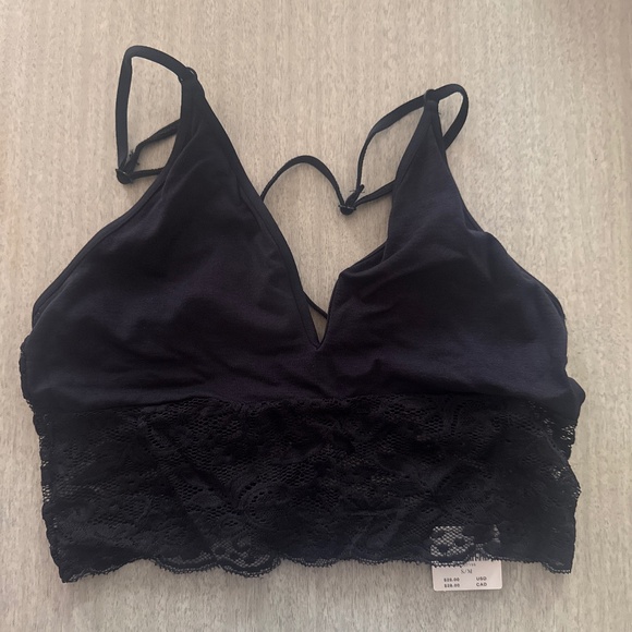 BY ANTHROPOLOGIE SEAMLESS T-BACK LACE BRALETTE S/M NWT - Picture 1 of 3